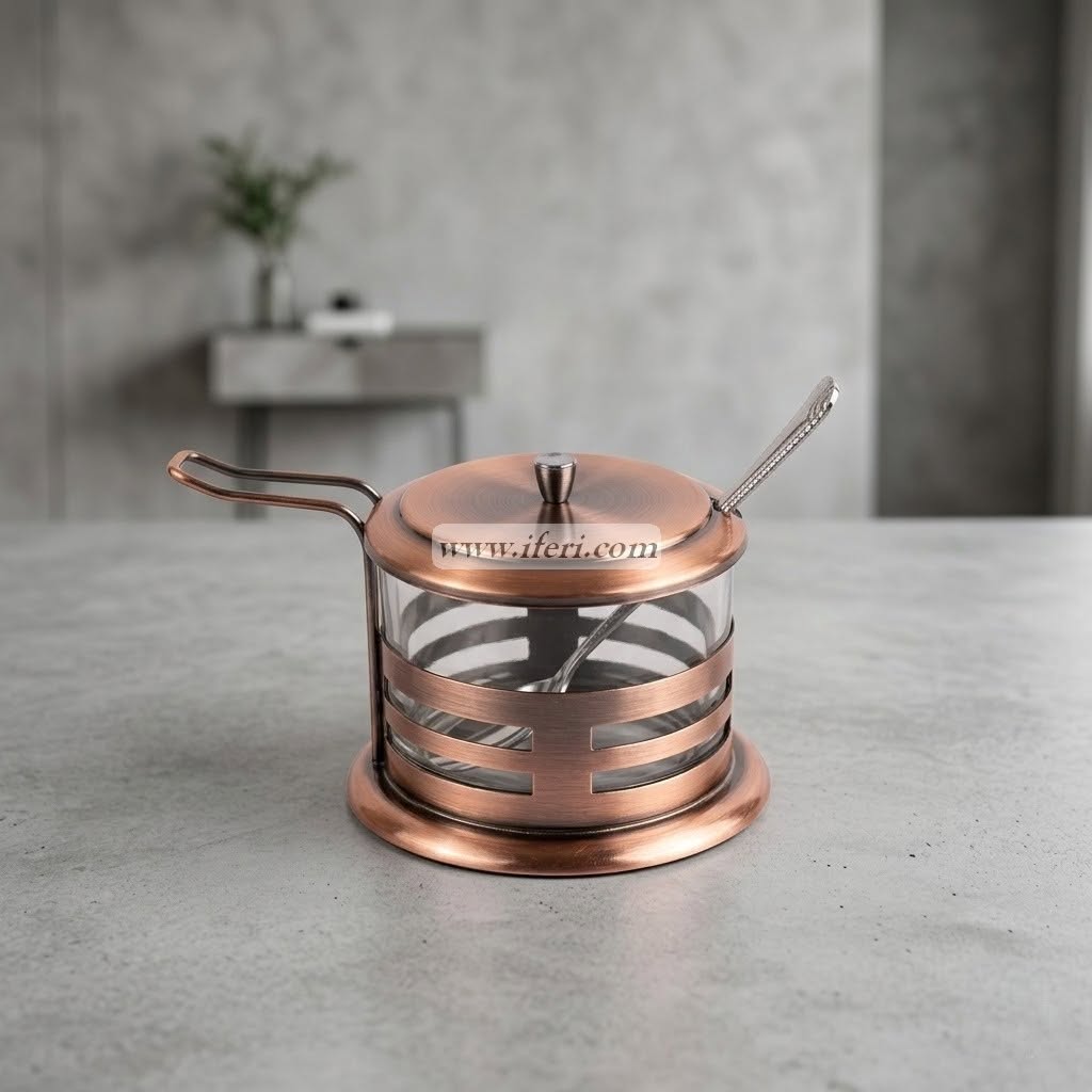 3 Inch Glass Sugar/Salt Pot OMR1048