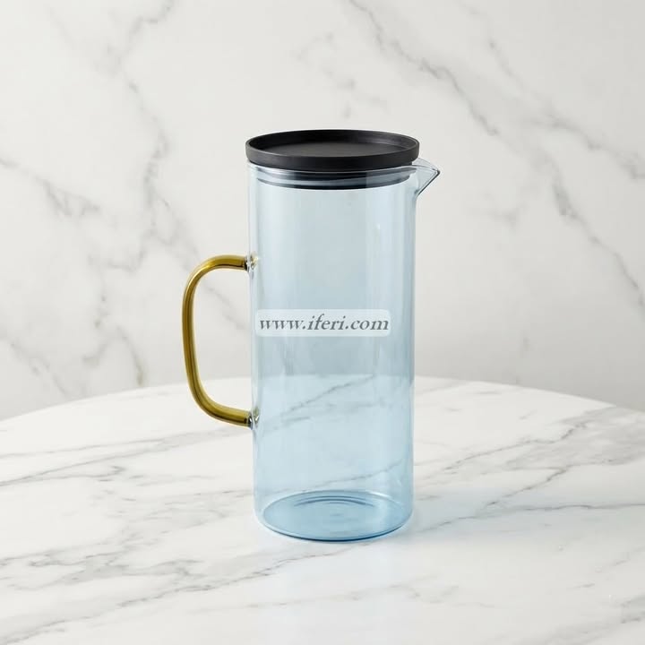 9 Inch Borosilicate Glass Water Juice Jug OMR1015