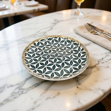 8 Inch Ceramic Half Plate DL6956