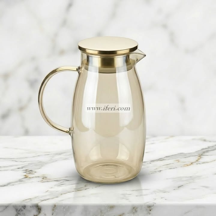 9.5 Inch Borosilicate Glass Water Juice Jug OMR1028
