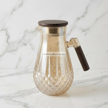 9.5 Inch Borosilicate Glass Water Juice Jug OMR1033