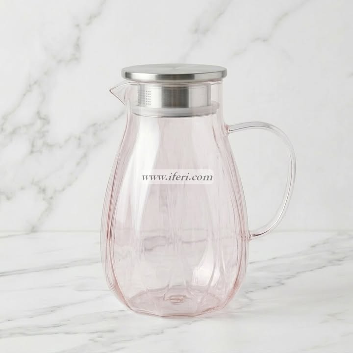 9 Inch Borosilicate Glass Water Juice Jug OMR1016