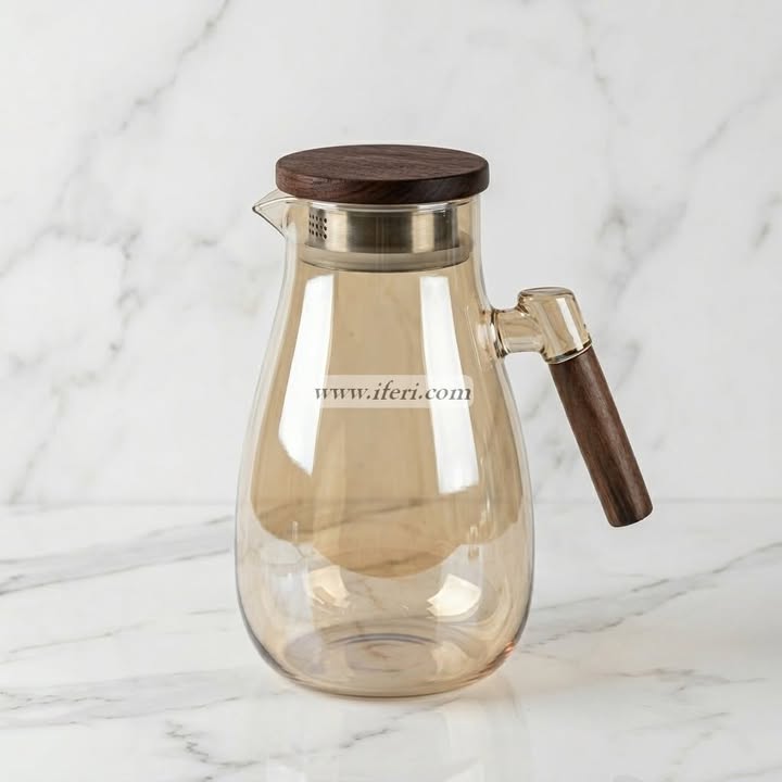 10 Inch Borosilicate Glass Water Juice Jug OMR1031