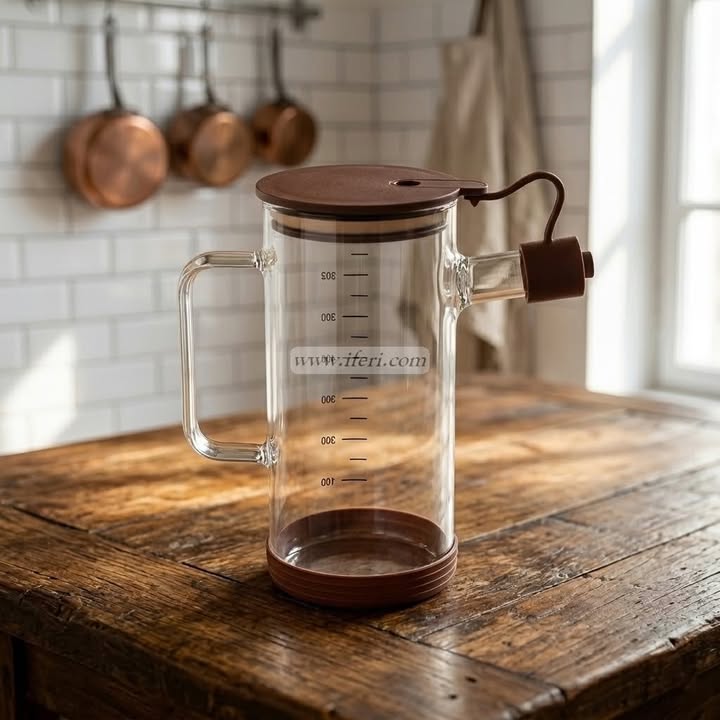 700ml Glass Oil Vinegar Jar / Pot OMR1041