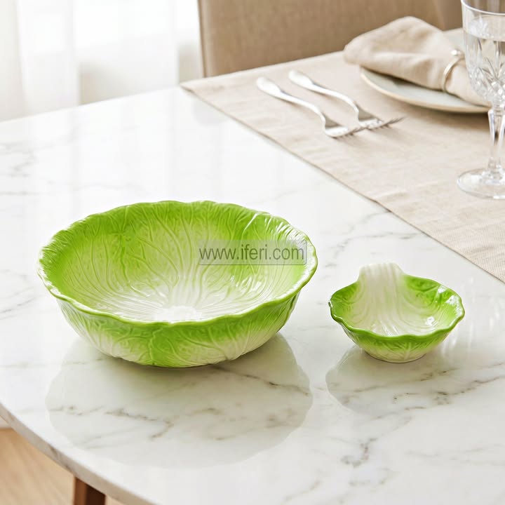 2 Pcs Ceramic Firni, Dessert Serving Bowl Set DL6953