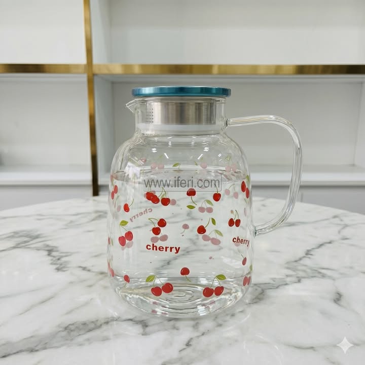 8 Inch Borosilicate Glass Water Juice Jug DL6967