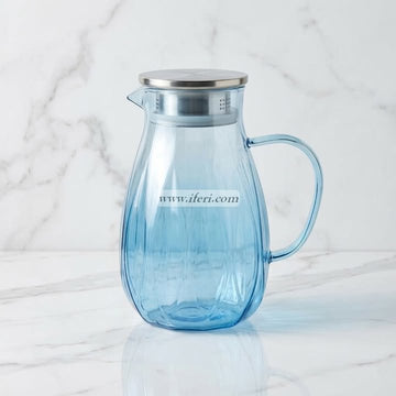 9 Inch Borosilicate Glass Water Juice Jug OMR1024