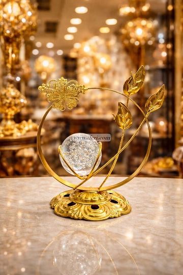 Luxury Golden Crystal Ball Decorative Showpiece GA2011