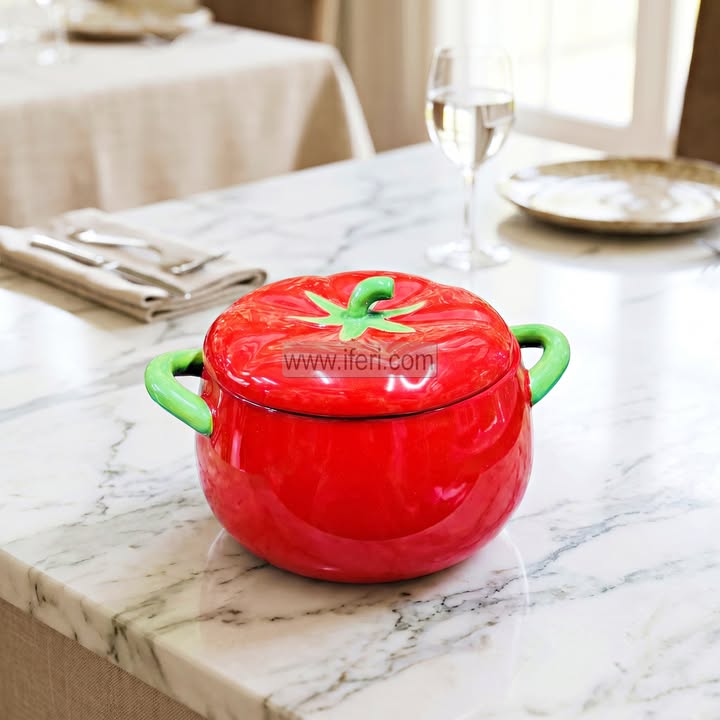 9.5 Inch Ceramic Serving Bowl with Lid DL6948