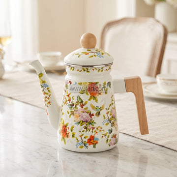 8.5 Inch Enamel Tea Pot, Tea Kettle TG10909