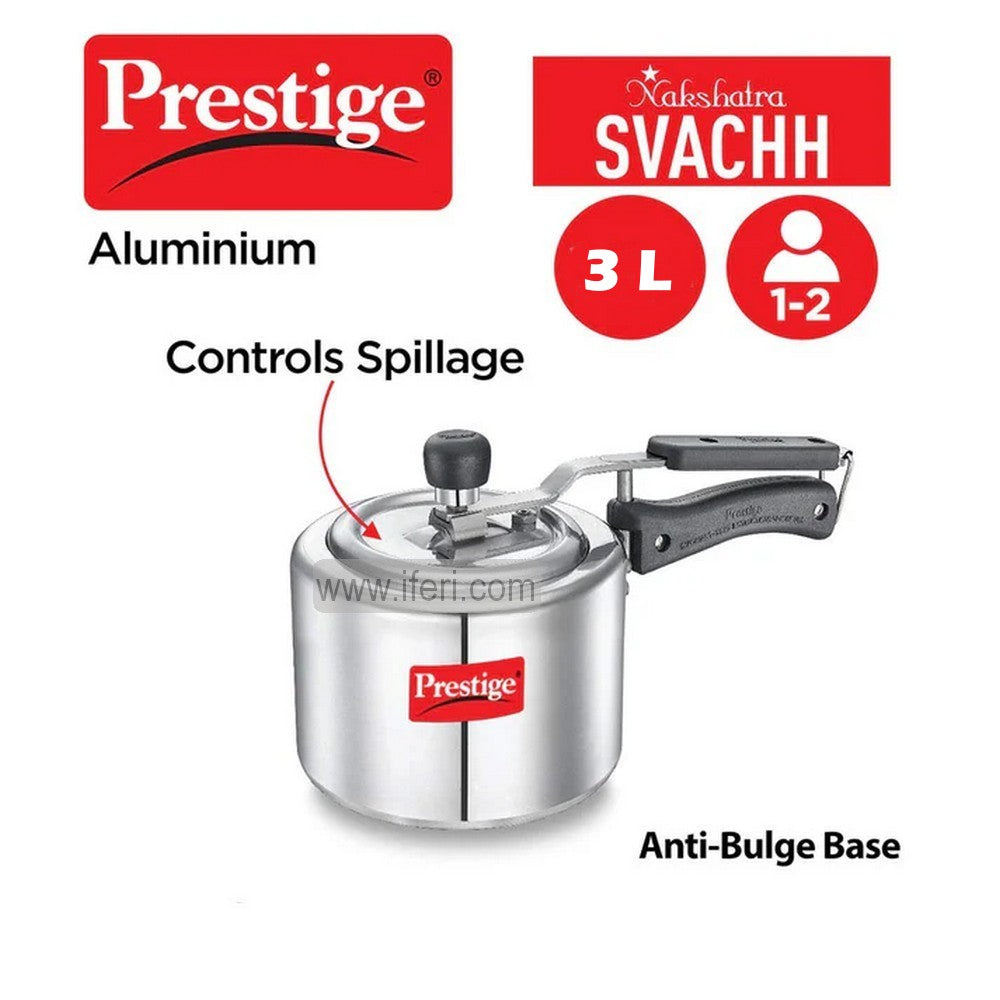 3 Liter Prestige Nakshatra Plus Svachh Aluminum Pressure Cooker PG10733
