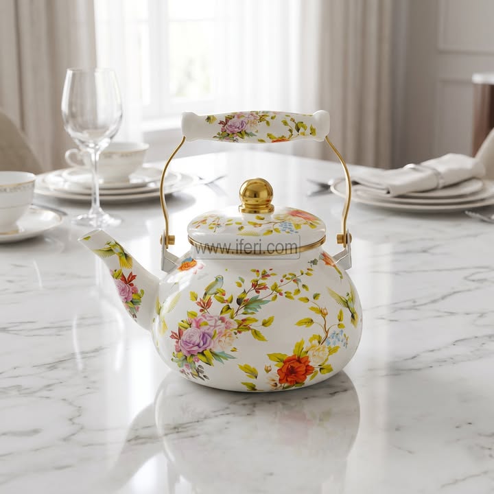 1.5 Liter Enamel Tea Pot, Tea Kettle TG10909