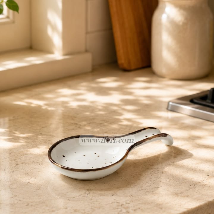 10 Inch Ceramic Spoon Rest CGA0447