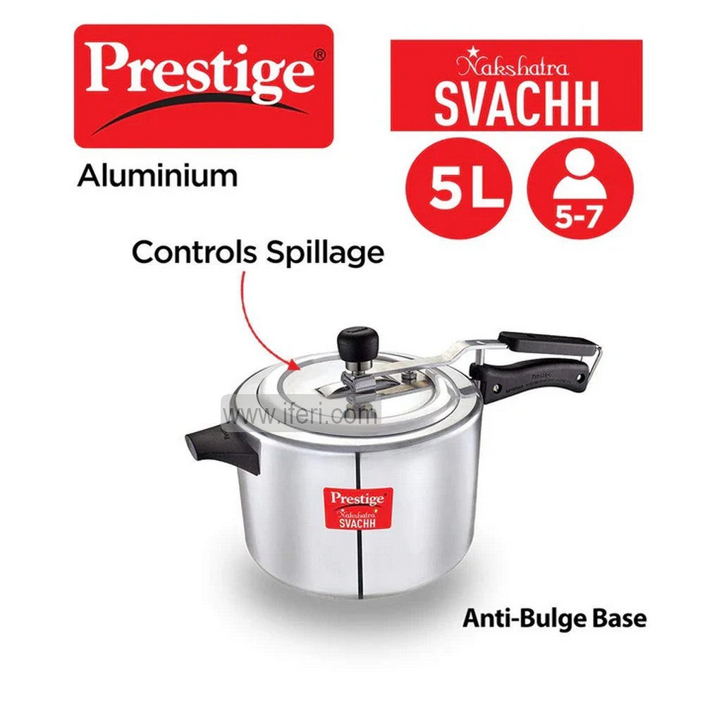 5 Liter Prestige Nakshatra Plus Svachh Aluminum Pressure Cooker PG10734 (সেল)