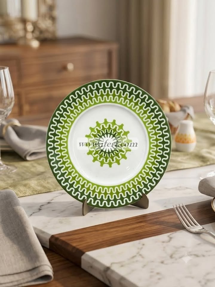 6 Pcs Ceramic Half Plate Set CGA0435