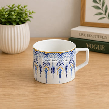 Ceramic Coffee Mug with Elegant Geometric Pattern CGA0444