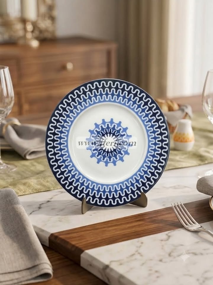 6 Pcs Ceramic Half Plate Set CGA0434