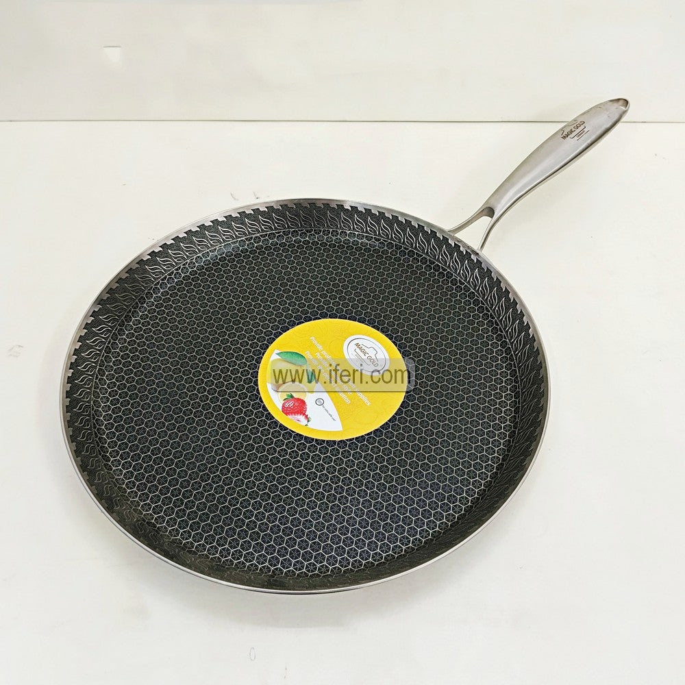 Tava Roti Pan 30cm Magic Gold Stainless Steel Honeycomb Roti Tawa / Dosa Pan TG1736 ...