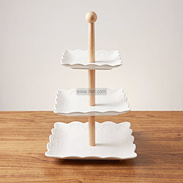 3 Tier Ceramic Cake, Dessert, Appetizer Serving Platter / Stand DL6975