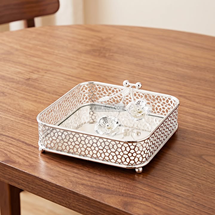 7 Inch Metal Decorative Tissue Holder ALP990007