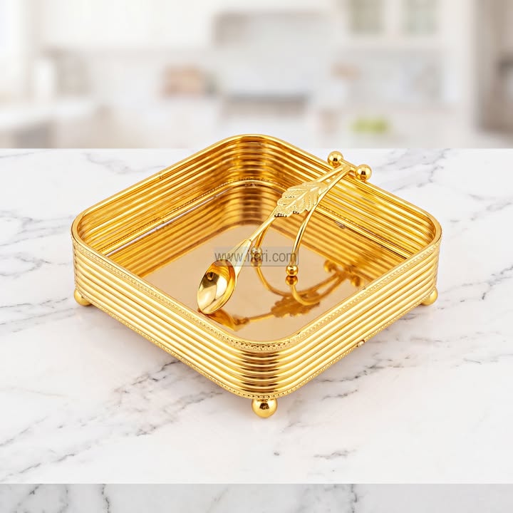 7 Inch Metal Decorative Tissue Holder ALP990009