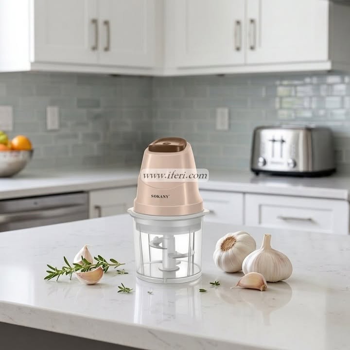 Sokany 0.7L Electric Multi-Purpose Mini Food Processor SK-06009-W