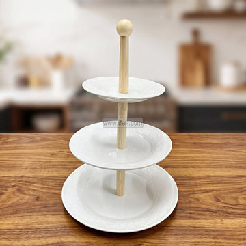 3 Tier Ceramic Cake, Dessert, Appetizer Serving Platter / Stand DL6976