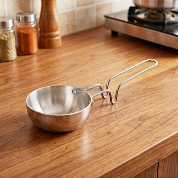 4 Inch Jaggery Stainless Steel Tadka Pan ALM7020