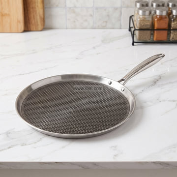 28cm Jaggery Stainless Steel Honeycomb Roti Tawa / Dosa Pan ALM7017