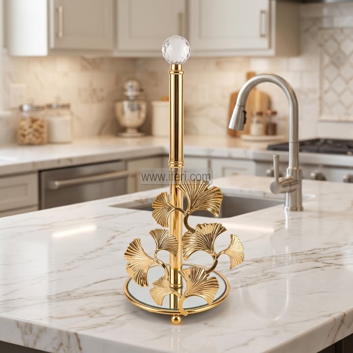 11.5 Inch Metal Kitchen Tissue Stand, Holder RY36858