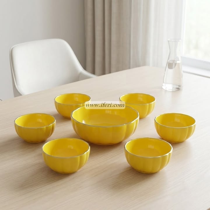 7 Pcs Ceramic Firni, Dessert, Soup Serving Bowl Set CGA4075