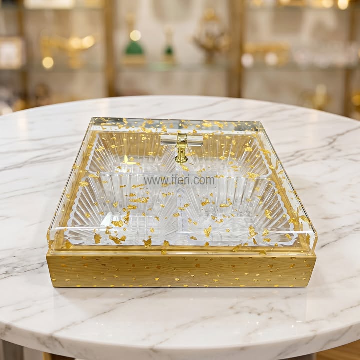 4 Part Exclusive Dried Fruit, Candy, Dessert Serving Box RY36853