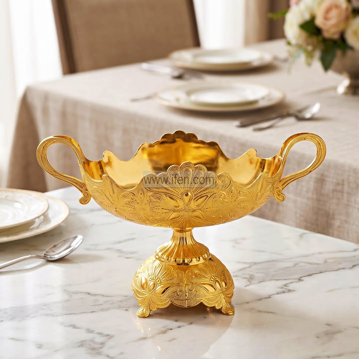 12.2 Inch Exclusive Metal Serving Dish RY36880