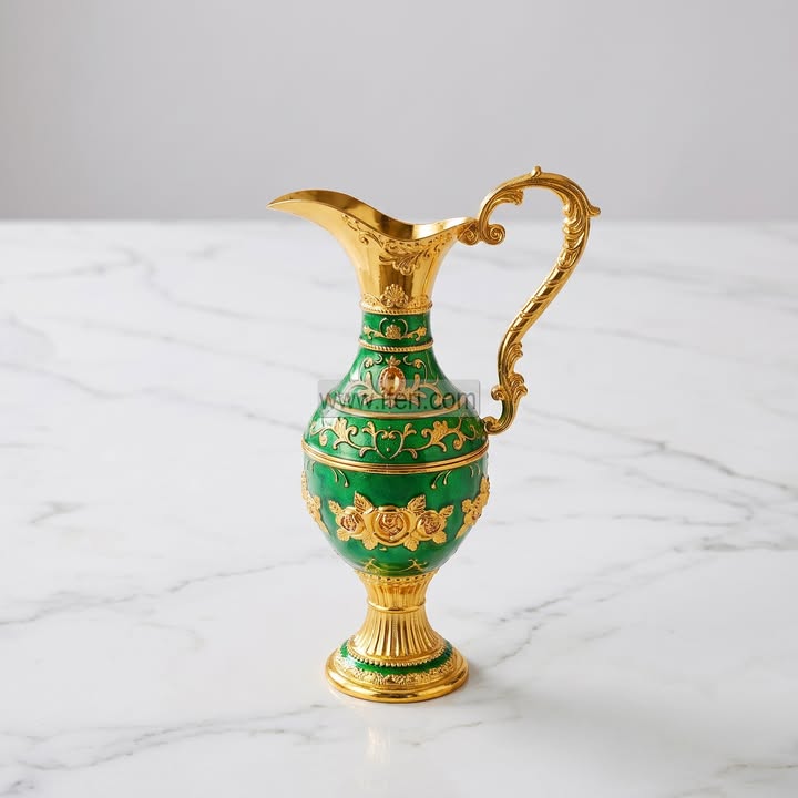 10 Inch Metal Decorative Surai Pot RY36878