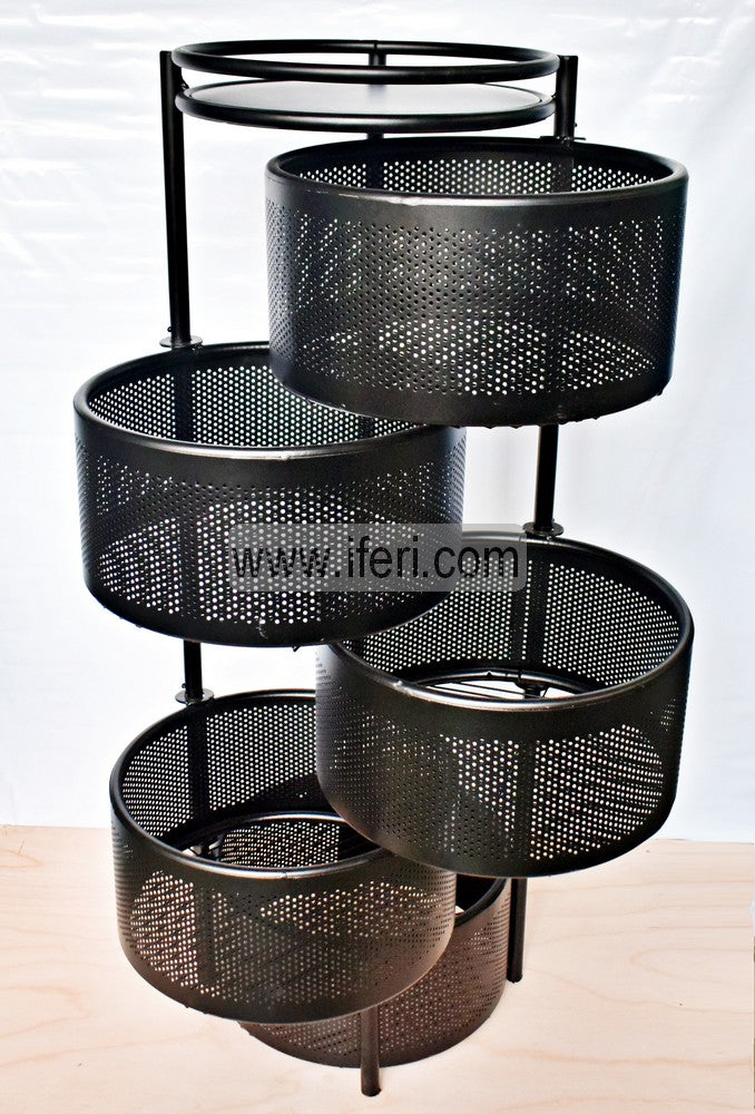 5 Tier Rotating Fruit Vegetable Storage Basket Kitchen Rack KSM0026