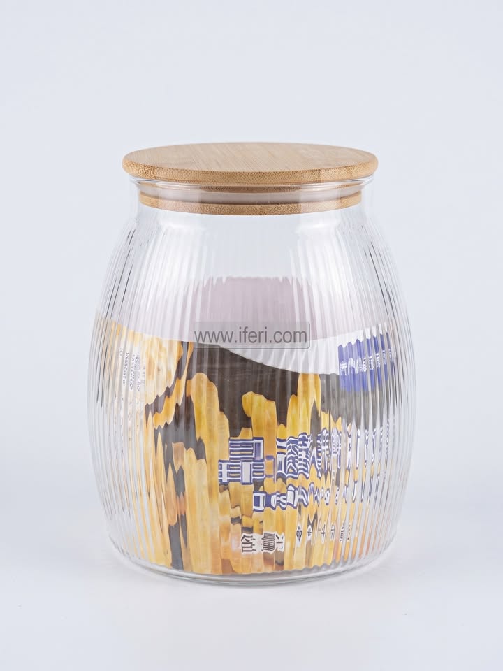 6.2 Inch Airtight Glass Cookie Jar / Spice Jar IQ128