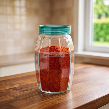 8.2 Inch Airtight Glass Cookie Jar / Spice Jar BS174
