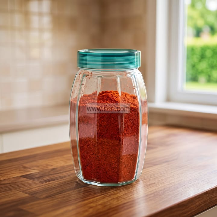 8.2 Inch Airtight Glass Cookie Jar / Spice Jar BS174