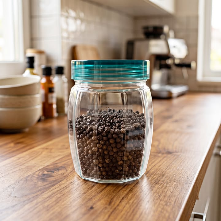 7 Inch Airtight Glass Cookie Jar / Spice Jar BS185