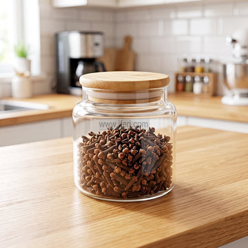 4 Inch Airtight Glass Cookie Jar / Spice Jar BS188