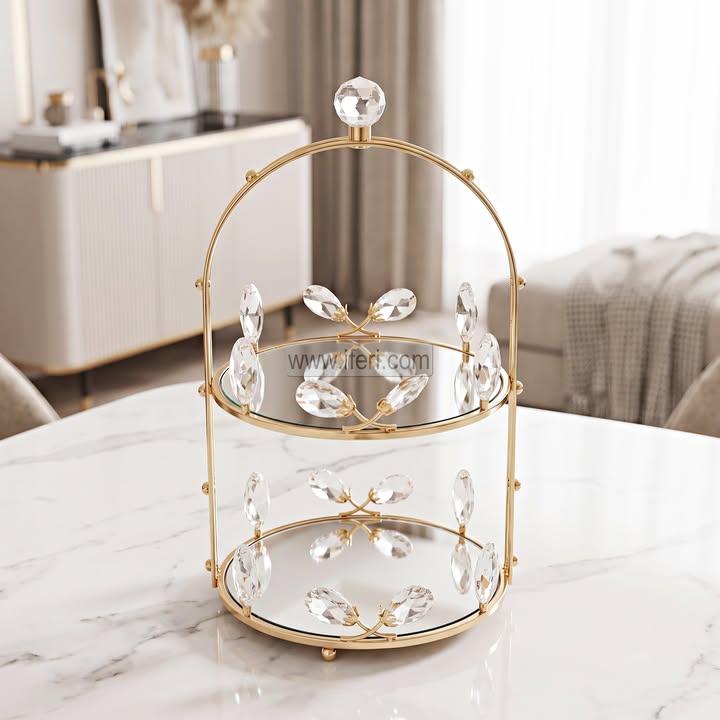 2 Tier Cake, Dessert, Appetizer Serving Stand IQ154