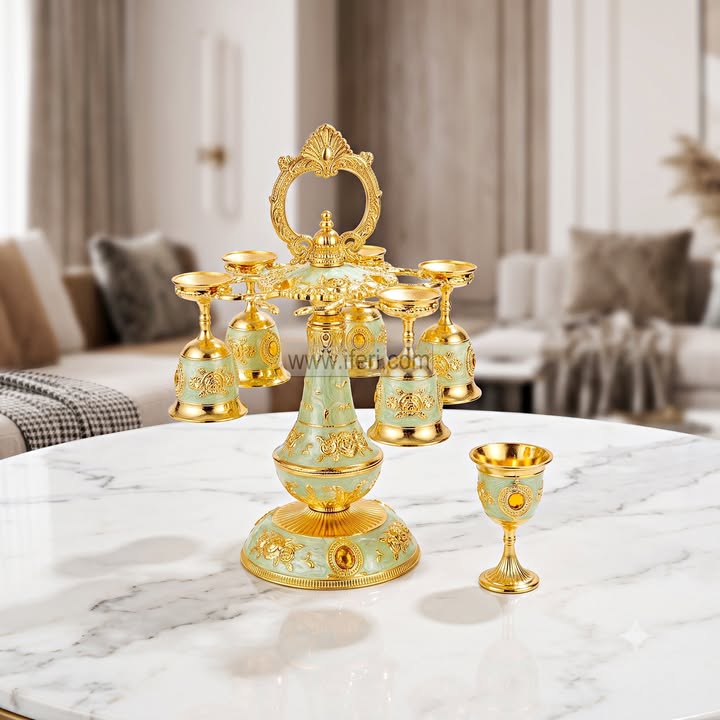 7 Pcs Metal Decorative Surai Set IQ160