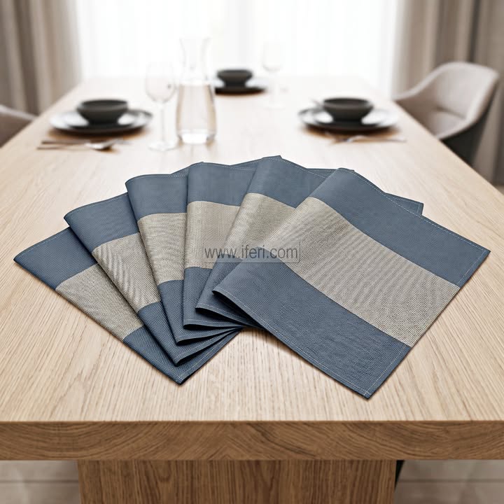 6 Pcs PVC Table Mat Set TZ1029B