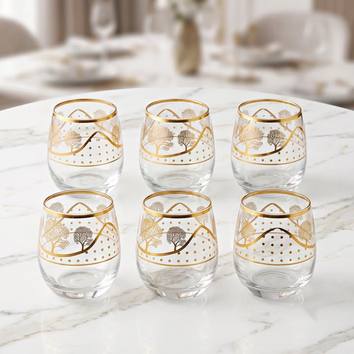 6 Pcs Water Juice Glass Set RH0621