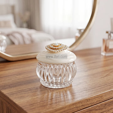 3 Inch Glass Jewellery Box TZ1191