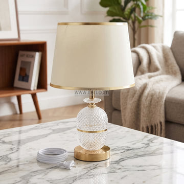 Crystal Table Lamp with Decorative Base TZ1054