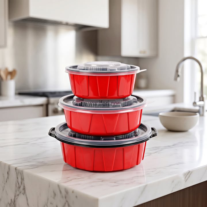 3 Pcs Oven Proof Food Container Set TZ1729/1732/1730