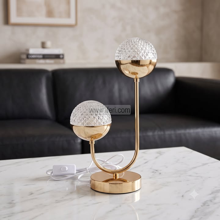 13 Inch Crystal Ball Lamp TZ1062