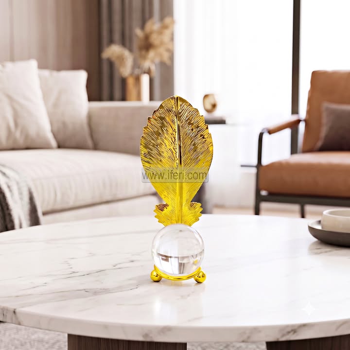 6 Inch Metal Leaf Paper Weight TZ1144