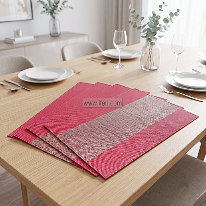6 Pcs PVC Table Mat Set TZ1029B